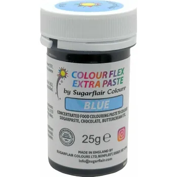 Potravinářské barvivo Sugarflair Gelová barva Extra Paste Blue