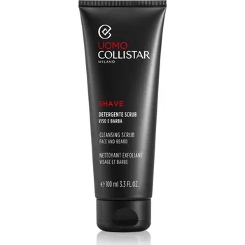 Collistar Uomo Face and Beard Cleansing Scrub čisticí peeling pro přípravu pleti před holením 100 ml