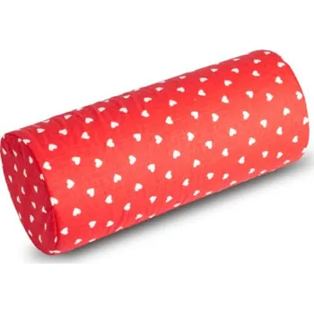 Dekorativní polštářek Bellatex polštářek Válec, Srdíčka 15x35 cm