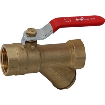 Ventil Kulový kohout s ucpávkou, s filtrem 3/4"