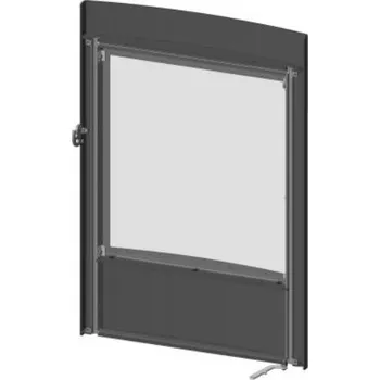 Krbová kamna Romotop Dveře topeniště Barva: Stříbrná