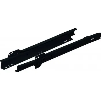 Nábytkové kování Walteco Rolničkový výsuv 300mm, černý, nosnost 20 kg, 1 pár