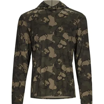 Rybářské oblečení Mikina Simms Bugstopper SolarFlex Hoody Regiment Camo Olive Drab Velikost XXL