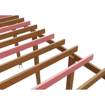 Příslušenství pro zahradní stavbu Zpevnění pro vyšší sněhovou zátěž SKAN HOLZ 2,0 kN/m² pro přístřešky Friesland/Spreewald 397 x 860 cm ořech