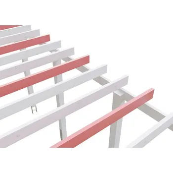 Zahradní domek Zpevnění pro vyšší sněhovou zátěž SKAN HOLZ 2,0 kN/m² pro přístřešky Emsland/Wendland 354 x 604 cm bílé