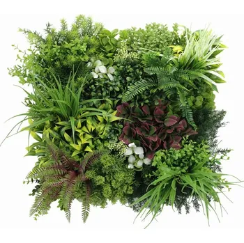 umělá květina Umělá zelená stěna MIX JESSOP, 50 x 50cm, plocha 0,25m2