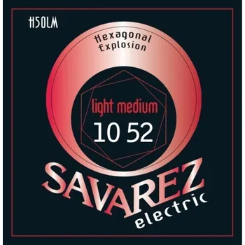 Struna pro kytaru a smyčcový nástroj Savarez Struny pro E-kytaru Hexagonal Explosion NickelMed-Light .010-.052 H50ML 126447