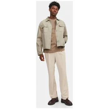 Pánská casual bunda Jack & Jones Jeansová bunda Chase 12249029 Béžová Loose Fit XXL
