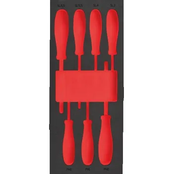 Skříňka na nářadí MILWAUKEE Prázdná pěnová vložka pro sadu šroubováků SL a PH 7 ks 4932493672