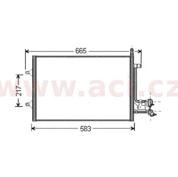 Sušič klimatizace 9/04- chladič klimatizace bez sušičky 1.6TDCi [555*380*13]