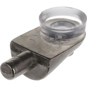 Nábytkové kování Interex Podpěra police pro sklo s těsněním 5 mm / 10 ks