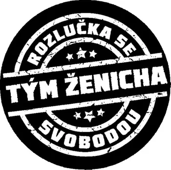 Obraz TÝM ŽENICHA LOGO, pískování obrázku (Pískování obrázku na sklo z naší nabídky)