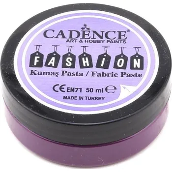 Speciální výtvarná barva Cadence Reliéfní pasta na textil Cadence Fashion Opaque, 50 ml - aubergine, lilková