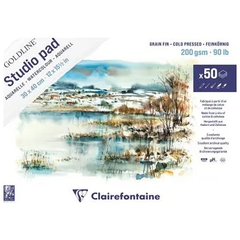 Blok Blok pro akvarel Goldline 30x40cm 200g, 50 listů (Blok pro akvarel Goldline 30x40cm 200g, 50 listů)