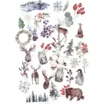 Galeria Papieru Samolepky papírové Zimní les 40 ks
