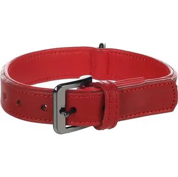 Obojek pro psa Obojek FLAMINGO Denver kožený se cvoky červený (M) 3x30-38cm