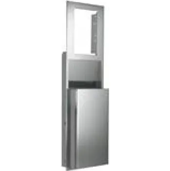 WC štětka Stěna pro zásobník papírových rolí EnMotion RVS s integr. odpadkovým košem