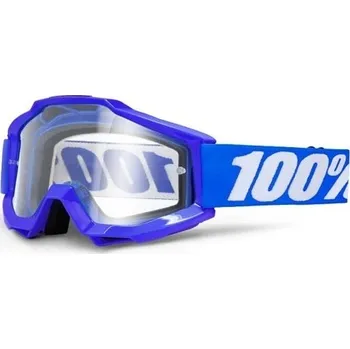 Motocyklové brýle brýle 100% Accuri Reflex Blue čiré sklo