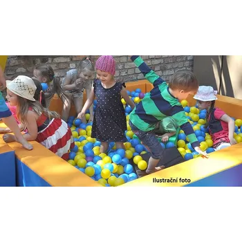 Plastový míček 80 mm - 100 kusů