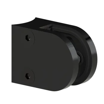 Zábradlí Svorka na sklo 6–10,76 mm, broušená AISI 304, černá