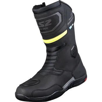 Moto obuv LS2 GOBY LADY BOOTS WP BLACK H-V YELLOW 41
