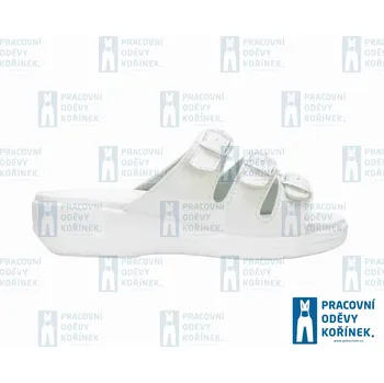 Pánská košile Obuv FUSSBETT pantofel hladký třípáskový bílá - 39