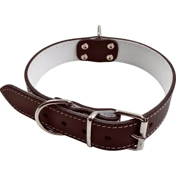 Obojek pro psa BF Obojek kožený hnědý 30 mm Velikost: 43 až 53 cm / 30 mm