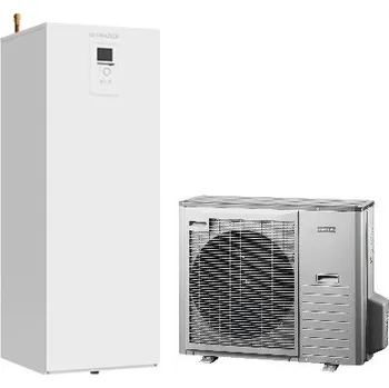 Tepelné čerpadlo NIBE AMS 10-8 + LUCIE 200/8-12 SPLIT tepelné čerpadlo 3,86kW, 230/400V, vzduch-voda, venkovní+vnitřní jednotka se zásobníkem