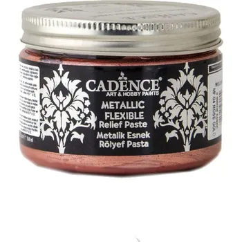 Speciální výtvarná barva Cadence Metalická flexibilní pasta Cadence Metalic Flexible, 150 ml - rose gold, růžové zlato