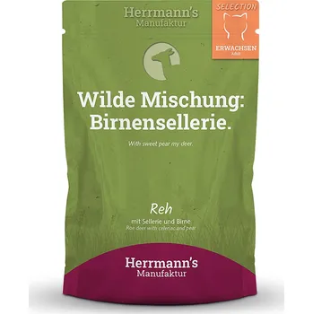 Krmivo pro kočku Herrmann's Kapsička pro kočky - Srnčí s Bio celerem a hruškou - 100 g Váha: 100 g