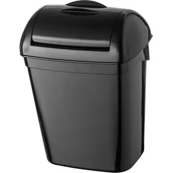 Odpadkový koš Odpadkový koš hygienický plastový 8l černý PLASTIQ LINE EXCLUSIVE