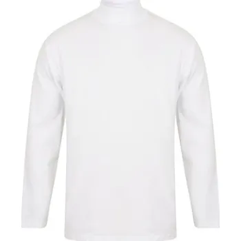 Henbury Pánský bavlněný rolák H020 White XXL