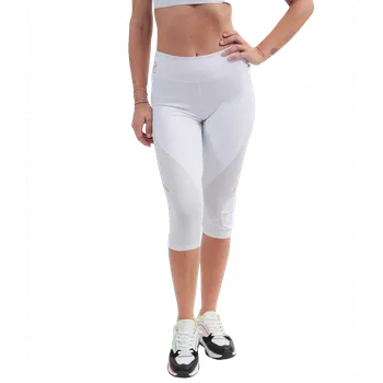 dámské 3/4 fitness legíny Donna bílá 0003 L