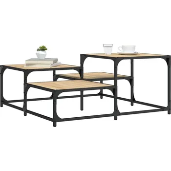 Konferenční stolek vidaXL Konferenční stolek 87,5 x 87,5 x 40 cm kompozitní dřevo [837745] Barva: dub sonoma