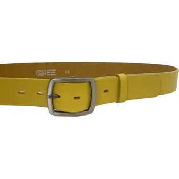 Opasek PENNY BELTS Kožený opasek 4632 žlutý - 85 cm