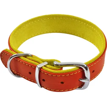 Obojek pro psa BF Kožený obojek JACKY červený Velikost: 30 až 39 cm / 35 mm