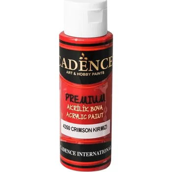 Vodová barva Cadence Akrylová barva Cadence Premium, 70 ml - crimson red, karmínově červená