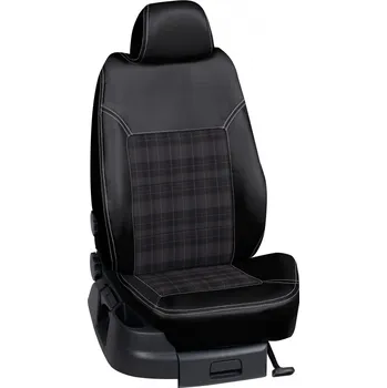 Potah sedadla Autopotahy Seat CORDOBA / od r.1999->, 4-dveře, Vario, KOŽENKA > OR 0408 (OR 0408 / Černý koženkový bok)