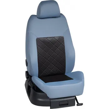 Potah sedadla Autopotahy Renault MASTER / od r.2004-do r.2/2010, 5-dveří, 9 míst, (6 míst), KOMFORT > K0009 (K0009 / Světle modrý bok)