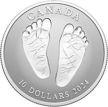 Sběratelství The Royal Canadian Mint - DÁREK K NAROZENÍ DÍTĚTE VÍTEJ NA SVĚTĚ coin Welcome to the World – 1/2 oz stříbrná mince - 15.87 g