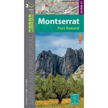 Editorial Alpina mapa Montserrat 1:5 t./1:10 t. - novější vydání