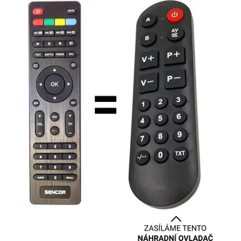 Smartbook SBTV40 náhradní dálkový ovladač pro seniory