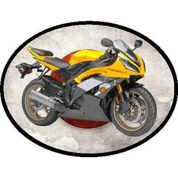 Nášivka nášivka YAMAHA YZF-R6 II Ovál (nášivky motorky)