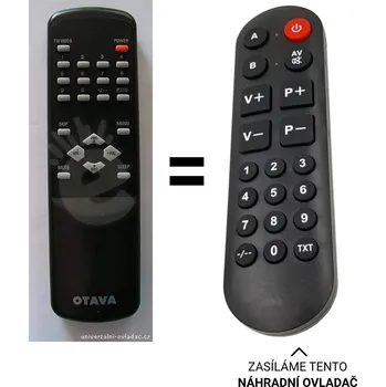 Otava 5113, 5531, 3713, 5541 náhradní dálkový ovladač pro seniory