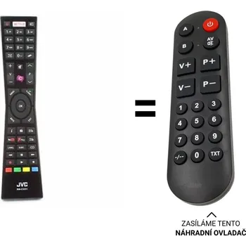JVC LT-32VF52L náhradní dálkový ovladač pro seniory
