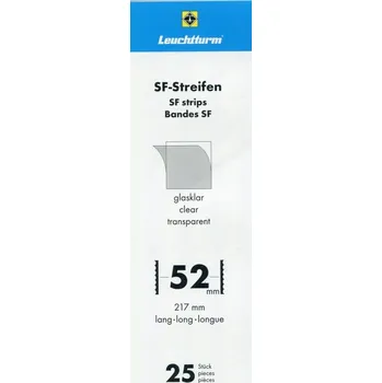 Obal pro sběratelský předmět Hawidky, pásky 217 x 52 mm, 25 ks průhledné