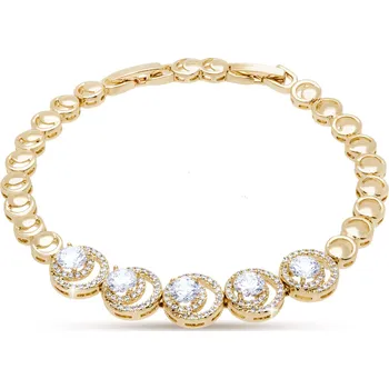 Náramek biju Pozlacený náramek se zirkony 2444