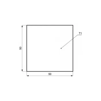 Stavební profil Hliníkový přířez 3.0X500X500*2kg