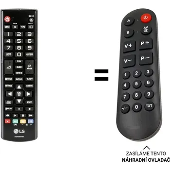 LG AKB73975786 náhradní dálkový ovladač pro seniory