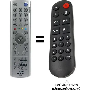 JVC RM-C1897 náhradní dálkový ovladač pro seniory.